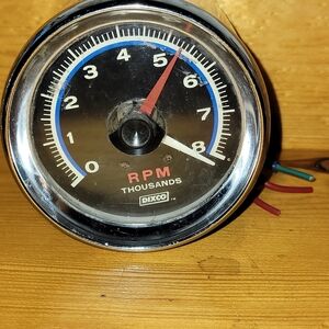 Vintage Dixco RPM Gauge